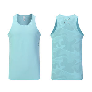 Débardeurs pour hommes à séchage rapide, gilet de sport respirant en maille pour la course et l'entraînement, vêtements de sport personnalisables - Product Image 3