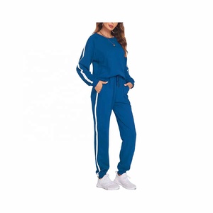 Ensemble de survêtement décontracté tie-dye 2 pièces pour femme MASHADI – Col rond, manches longues, pantalon de jogging, grande taille, idéal pour l'hiver - Product Image 4