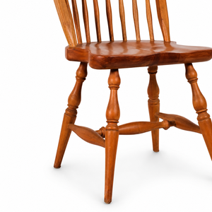 Classic Windsor <b>Dining</b> <b>Chair</b> Solid Wood Spindle Back <b>Chair</b> Turned Legs Farmhouse <b>Rustic</b> Country Style Wooden Furniture - Product Image 3