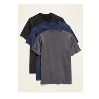 Camiseta de Hombre Personalizada, Tejida, 100% Algodón, Corte Regular, Hombros Caídos, Estilo Casual, Transpirable, Exportación de BD
