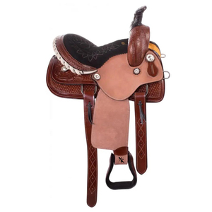 New Arrival High Quality Hand <b>Tooled</b> Cowboy Saddle Genuine <b>Leather</b> Western Horse Riding Tack Manufacturer Westerns Track Wear - Product Image 1