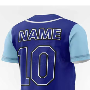 Baseball Jersey Mens <b>Athletic</b> Team Wear Button Front Lightweight Breathable Sports Mens Baseball Jersey - Product Image 6