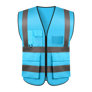 Chaleco de Seguridad Reflectante de Alta Visibilidad con Múltiples Bolsillos y Cierre Frontal ANSI, Ropa de Trabajo para Trabajadores de la Carretera y Personal de Seguridad - Product Image 4