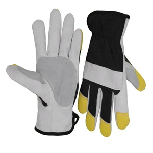 Premium Quality Reinforced Goat Gain Leather <b>Driver</b> <b>Gloves</b> Heat Resistance Breathable Hand Arm Protection Safe Motorcycle - Product Image 2