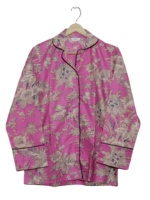 Conjunto de pijamas de algodón 100% hechos a mano indios, pijamas con estampado Floral, conjunto de ropa de salón, traje de noche cómodo para damas de honor, tallas de hasta 5XL