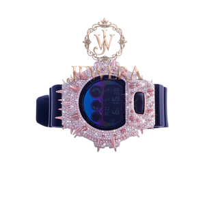 Hot Sole Luxury Mossinate Rubber Diamond <b>Watch</b> with Exquisite Diamond Detailing and Comfortable Rubber Band Available <b>for</b> Sale - Product Image 1