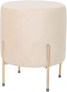 Modern Nordic Velvet Fabric Tall Ottoman <b>Stool</b> Classic European Style Multi Functional Durable Footstool - Product Image 4