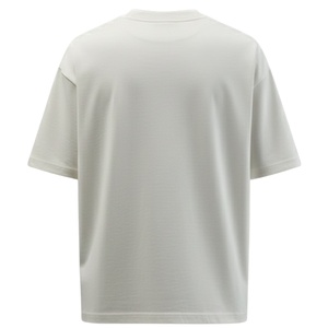 Men Oversized Light Grey T Shirt Short Sleeve Crew Neck Cotton Casual Streetwear Top <b>Small</b> <b>Chest</b> Logo Print Summer Tee - Product Image 2