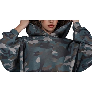 Sudadera con Capucha para Mujer, Corte Regular, Manga Larga, Color Sólido, Tejido de Punto Transpirable, Poliéster, Invierno, Casual, Cierre Frontal con Cremallera - Product Image 3
