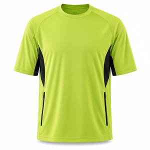 Maillot de pickleball personnalisable pour homme adulte, manches courtes, séchage rapide, respirant, écologique, durable, prêt à être expédié. - Product Image 3