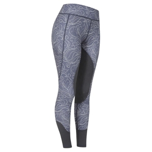 Leggings imprimés flamants roses taille haute pour femmes, longueur intégrale, taille élastique, tricotés en Spandex et Polyester, extensibles dans les quatre sens - Product Image 3