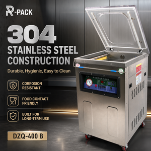 <span class=keywords><strong>Machine</strong></span> d'emballage <span class=keywords><strong>sous</strong></span> <span class=keywords><strong>vide</strong></span> DZQ-400 avec barre de scellage de 400 mm et aspiration d'air pour la conservation de la viande crue dans les restaurants - Product Image 3