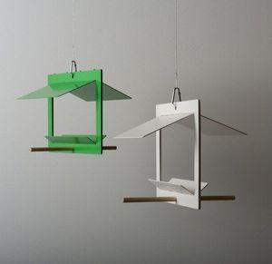 Nichoir suspendu pour oiseaux, mangeoire à oiseaux en métal, maison décorative pour oiseaux d'extérieur, nid d'oiseaux suspendu pour jardin - Product Image 5