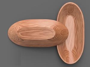 Tazón Ovalado de Madera, Diseño 3D, Hecho a Mano, Tazón para Servir, Tazón para Mezclar Ensaladas, para Cocina y Comedor, Suministro al por Mayor para Exportación - Product Image 4