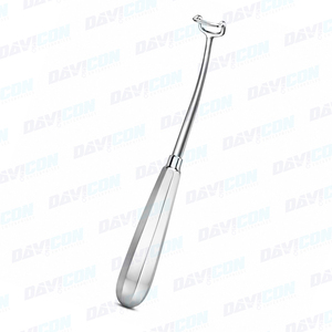 Curettes adénoïdiennes manuelles Beckmann en acier inoxydable, instruments chirurgicaux réutilisables, outil essentiel pour chirurgiens, Davicon - Product Image 2