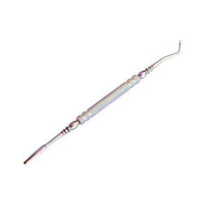 Pousse-cuticules de qualité supérieure en acier chirurgical, double face, avec poignée antidérapante, pour éliminer les callosités des ongles - Product Image 1