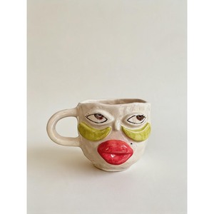 Eye Catching Handmade Ceramic <b>Mug</b> With Cartoon Face Design Matte Finish Novelty Gift <b>For</b> Party - Product Image 4