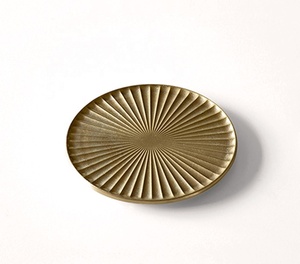 Radiant Sunray Brass <b>Coaster</b> Set Handcrafted Premium Round <b>Drink</b> <b>Coasters</b> Heat Resistant Table Protector Elegant Barware Gift - Product Image 1