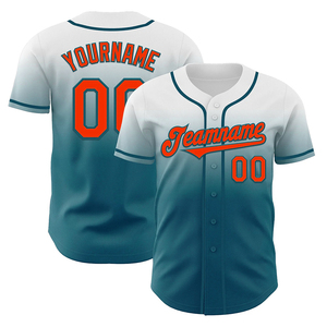 เสื้อซอฟต์บอลพิมพ์ลายแบบซับลิเมชั่นล่าสุด ชื่อทีมของลูกค้าเอง แขนสั้น ติดกระดุม เสื้อเบสบอลแบบสั่งทำ - Product Image 3