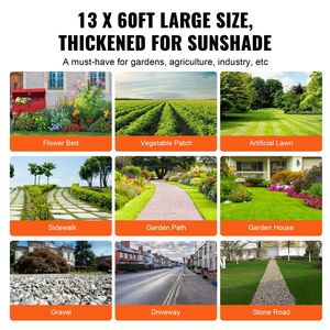 Rete da Giardino Premium Resistente 13FTx60FT, Tessuto Geotessile Intrecciato 5OZ per Paesaggistica, Barriera Anti-Erba ad Alta Permeabilità per Ghiaia - Product Image 6