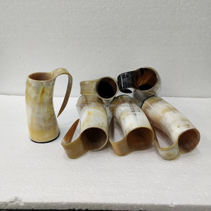 Mug Viking en corne de bœuf naturelle de qualité supérieure, tasse médiévale en corne d'ox pour bière et hydromel - Product Image 6
