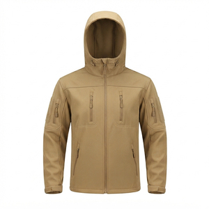 Veste Softshell Noire à Capuche Imperméable et Extensible pour Hommes et Femmes, Veste de Travail d'Extérieur, Taille Personnalisée OEM, Vente en Gros - Product Image 5