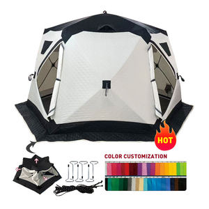 <span class=keywords><strong>Tenda</strong></span> Esagonale Isolata per 4-6 Persone, Tipo a Montaggio Diretto, Ideale per Campeggio Invernale, Escursionismo <span class=keywords><strong>e</strong></span> Pesca sul Ghiaccio - Product Image 2