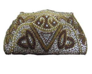 Beaded <b>Clutch</b> Evening Bag With Sparkling Beading For Party <b>Wedding</b> Prom Cocktail Events - Product Image 1