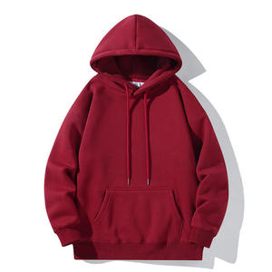 Sweat-shirt à capuche pour homme grande taille, hiver, molleton épais, coton, avec cordon de serrage, coupe oversize, personnalisable avec logo, 100% coton - Product Image 1