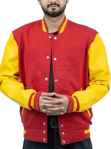 Blouson Bomber d'Hiver Moderne pour Homme avec Col Montant et Logo Frontal – Design Universitaire Élégant - Product Image 5