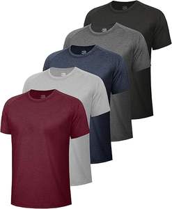 T-shirts de sport personnalisés 100% polyester avec broderie de logo personnalisée, coupe ajustée, tissu respirant et infroissable, tailles unisexes - Product Image 1