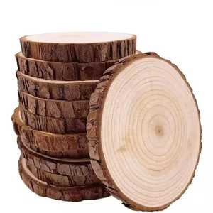 Round Wooden Coaster Set Of 6 For Dining Table <b>Heat</b> And Water Mark Resistance - Product Image 5