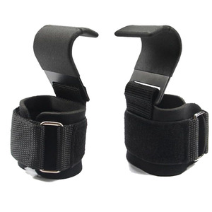 En gros Nayab Industries Crochets de musculation robustes avec support de poignet confortable en néoprène et protège-paume réglable à boucle et crochets pour la force - Product Image 6
