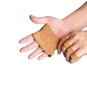 Ergonomic Leather Hand Grips Palm Protector Gymnastics Bar Workout Gear Custom Manufacturer - Product Image 3