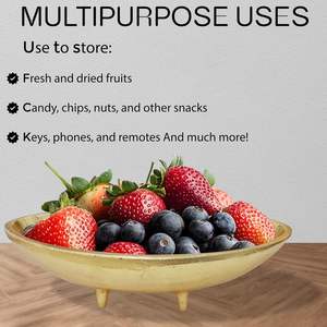 Corbeille à fruits décorative pour table à manger, élégante corbeille de centre de table pour cuisine, salon, maison - Product Image 2