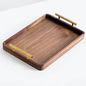ถาดเสิร์ฟไม้ตกแต่ง H a CRAFT HAC-390 รูปทรงสี่เหลี่ยมผืนผ้า ดีไซน์ทันสมัย สำหรับอาหารเช้า ชา และกาแฟ - Product Image 4