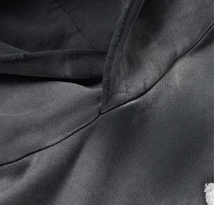 เสื้อฮู้ดดี้โอเวอร์ไซส์คุณภาพสูงสำหรับฤดูหนาว ปักโลโก้ ผ้าฝ้าย 100% สไตล์วินเทจ ล้างสีแบบแอซิด แขนยาว สตรีทแวร์ ดีไซน์ขาดๆ สำหรับผู้ชาย - Product Image 5