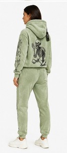Winter Wear Solid Acid Wash Heavyweight Fleece <b>Tracksuit</b> High Quality 2 Piece Hoodie Set Custom <b>Women</b> Sweat suit Oversized - Product Image 4
