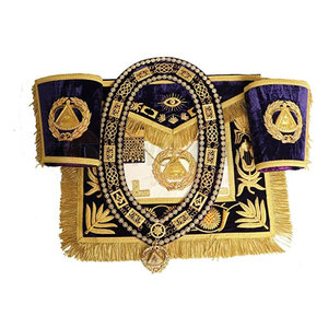 Professional Masonic Regalia Apron And Collar <b>Set</b> Durable Masonic Regalia For Ceremonial Functions And Events - Product Image 2