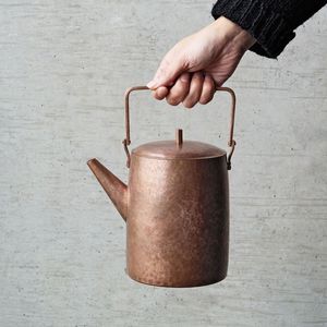 Luxury Hammered Copper Kettle For Water Heating <b>Tea</b> Brewing And Sophisticated Kitchen Countertop Decorative Display - Product Image 5