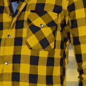 Heavyweight <b>Flannel</b> Shirts For Riding Racing Sportswear Full Sleeve Motorbike Shirt Armored Anti-Abrasion Biker Rider Shirts - Product Image 6