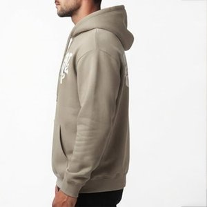 Sudadera con Capucha Personalizada para Hombre, de Alta Venta, con Estampado 'Don't Give Up', de Algodón French Terry, Informal, para Otoño, con Logotipo Frontal Regular - Product Image 3