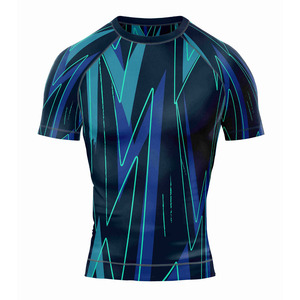 Performance <b>Compression</b> Rash Guard for Unisex Lightweight Breathable Spandex/Polyester Running and Fitness - Product Image 1