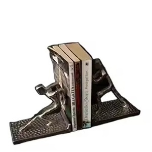 Hot Selling Gold Plated Metal Bookends 2Pcs Sculptural Ballerina Design Modern Decorative <b>Book</b> Ends <b>Book</b> <b>Holder</b> - Product Image 3
