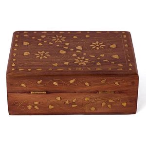 Boîte à bijoux vintage en bois, artisanale, décorative, pour collection de bijoux précieux, au prix le plus bas - Product Image 4