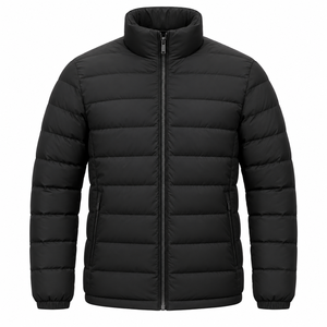 Chaqueta Larga Acolchada de Plumón para Hombre, con Logotipo Personalizado OEM, Chaqueta de Invierno con Burbujas, Nueva Moda, Chaquetas Acolchadas Brillantes - Product Image 1
