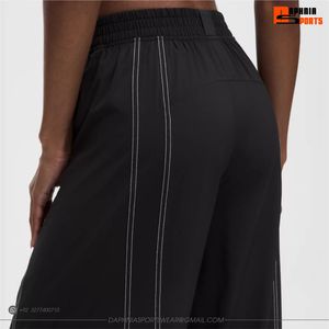 <b>Women</b> Black <b>Women's</b> <b>Jogging</b> Trousers Elastic Waist Sports <b>Pants</b> Quick Dry Wide Leg Athletic Trouser for Club Training <b>Pants</b> - Product Image 5