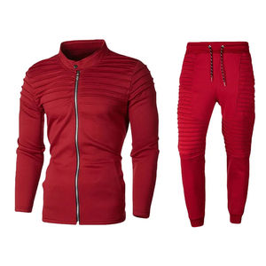 Pantalones Deportivos Unisex Rojos con Capucha y Cordón, Color Sólido, Bolsillos Laterales, Corte Regular Informal, Largos, para Invierno, Ropa Urbana - Product Image 4