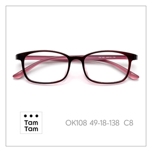 ทัมทัม OK108 กรอบแว่นตาทรงสี่เหลี่ยมเต็มขอบ 49-18-138 C4 สำหรับทุกเพศน้ำหนักเบาสำหรับผู้ใหญ่การแก้ไขการมองเห็น - Product Image 5