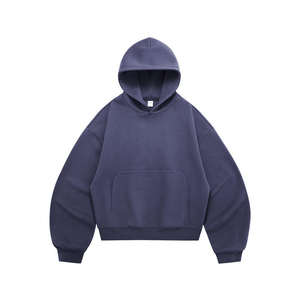 Sweat à capuche ample en molleton 340 g/m² avec logo personnalisé, style streetwear épais à manches longues - Product Image 5